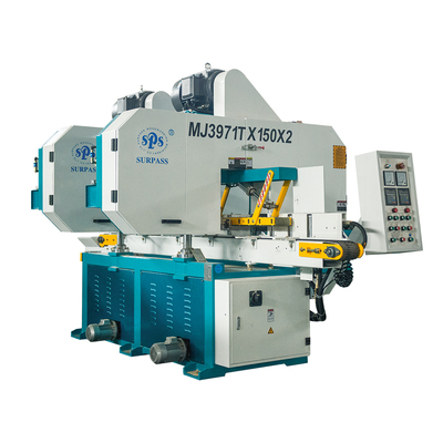 MJ3971T×150X2双头连压卧式带锯机（数字式）